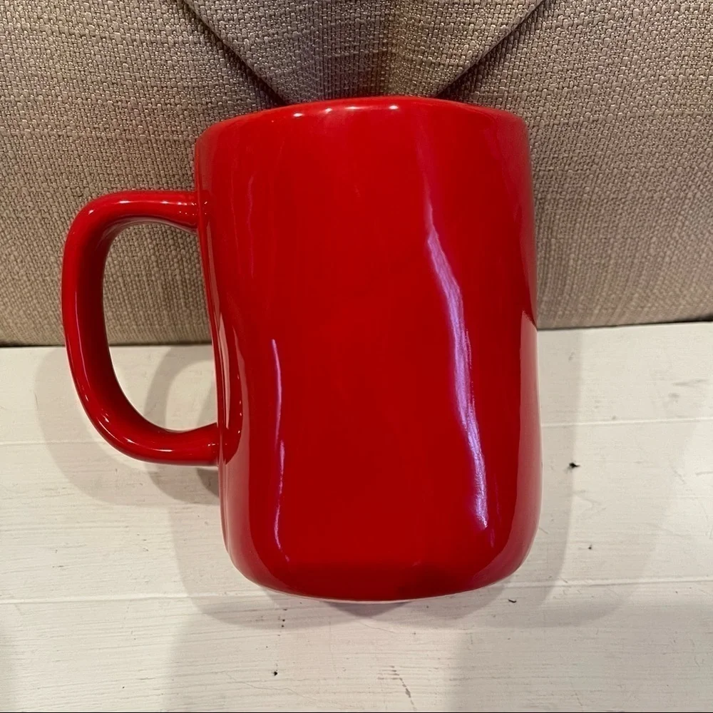 Rae Dunn By Magenta SANTA'S HELPER Red Ceramic Coffee Tea Mug